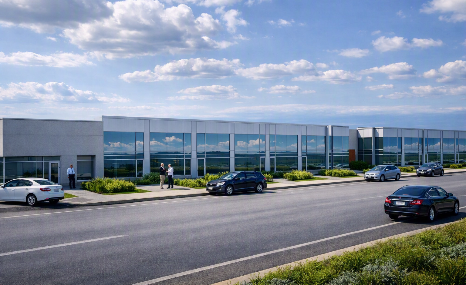Commercial office development visualization