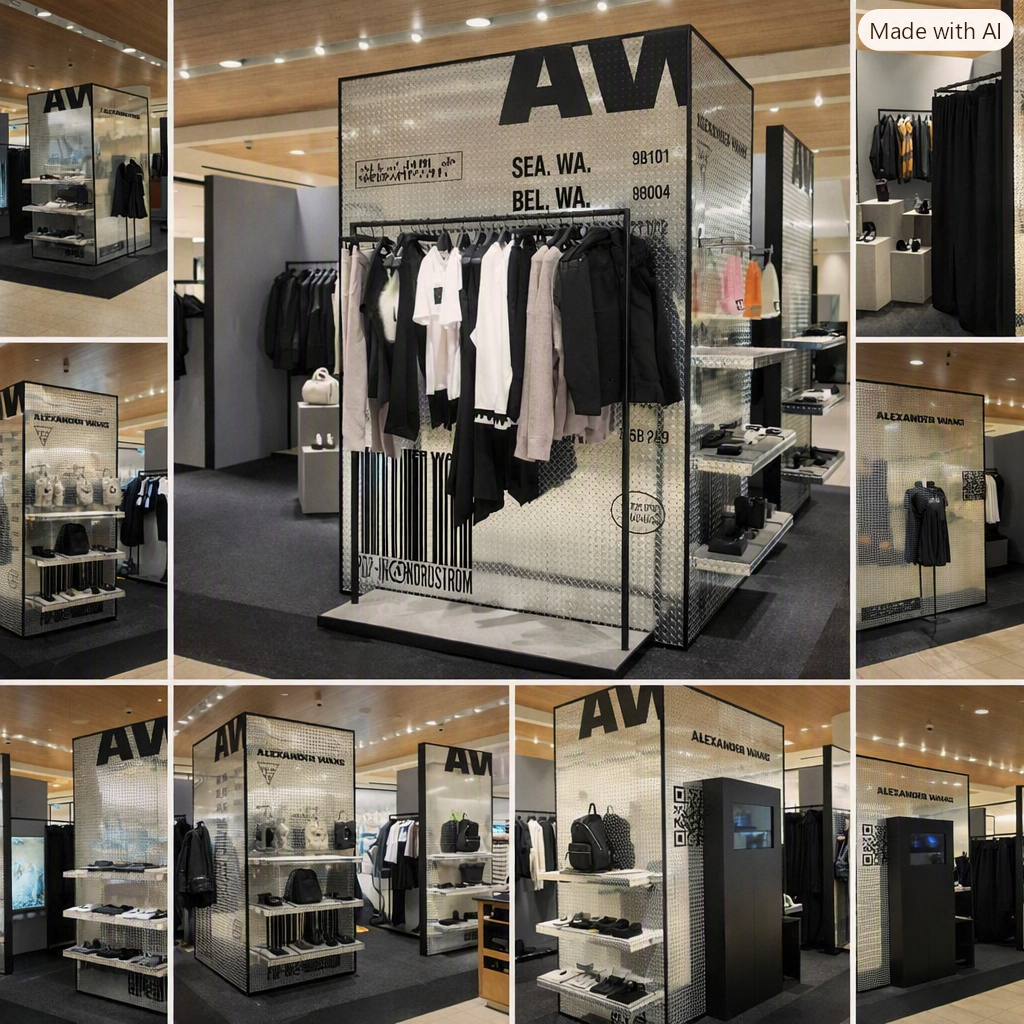 Alexander Wang retail interior concept