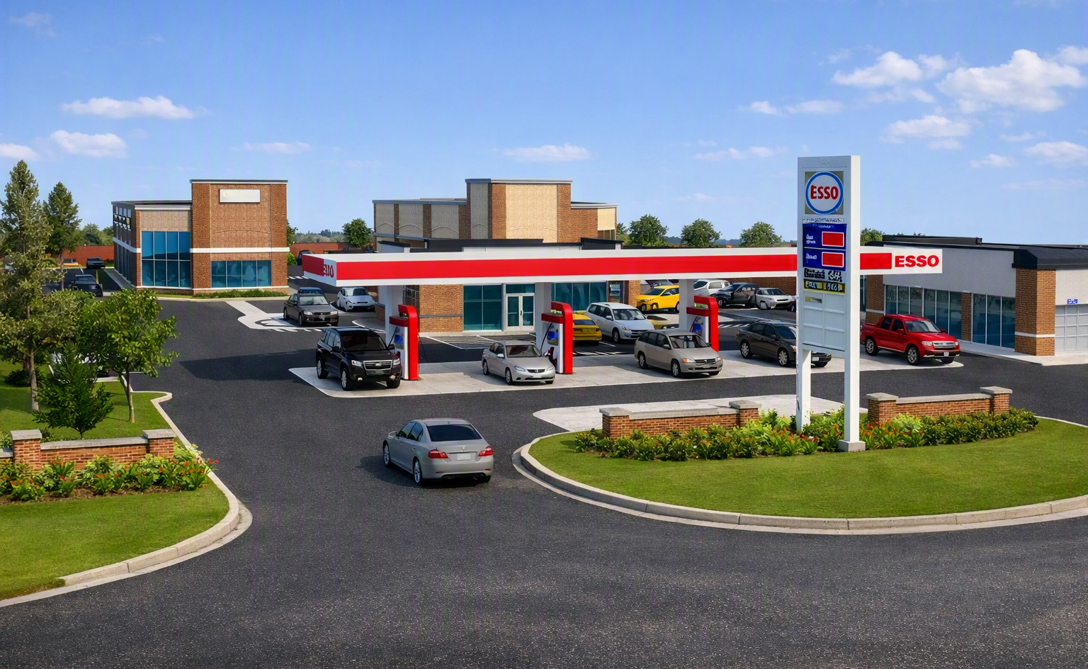 Automotive service plaza visualization